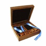 miniatura Juego caja porta barajas cartas naipes con dados cuadradra