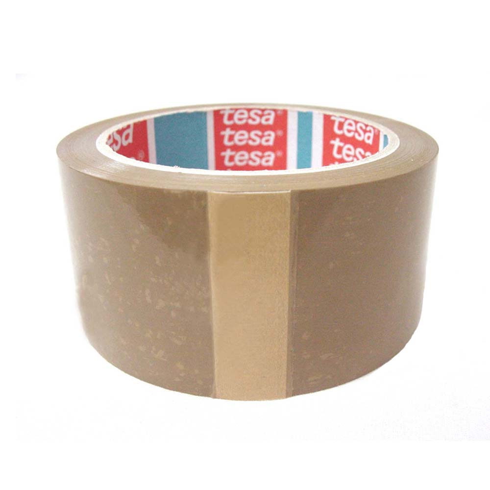 Rollo precinto cinta adhesiva embalar tesa marrón - 66 m