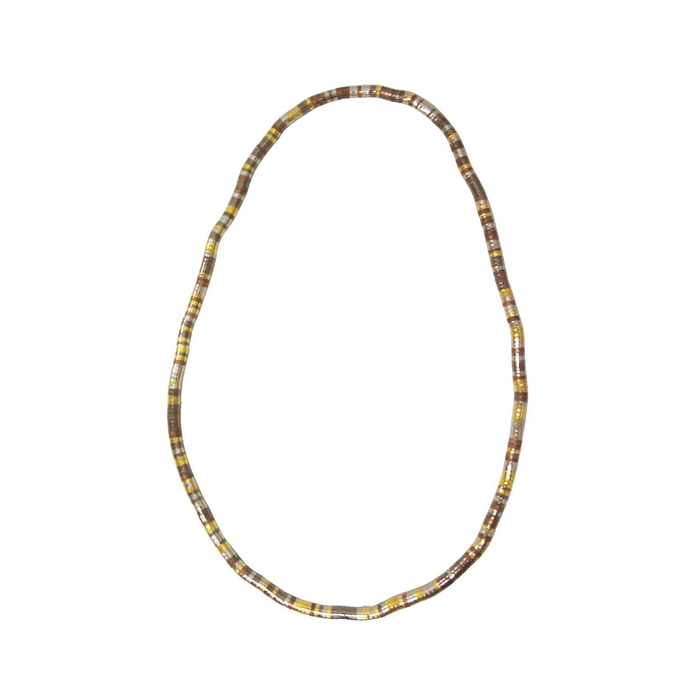 Bisutería collar flexible dorado