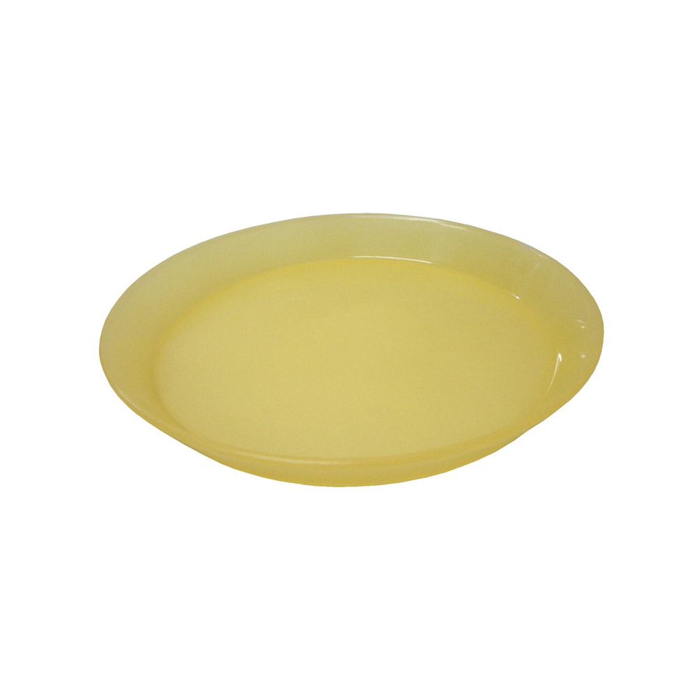 Plato picnic pequeño borde plástico amarillo