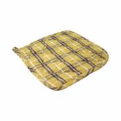 miniatura Agarrador manopla paño cocina colgar algodón cuadros amarillo-azul-blanco