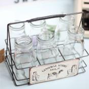 miniatura Transportador metálico con botellas 2