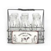 miniatura Transportador metálico con botellas