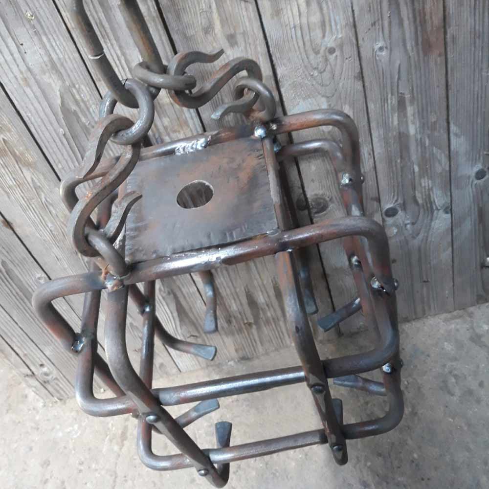 miniatura Lámpara, farol  de forja medieval