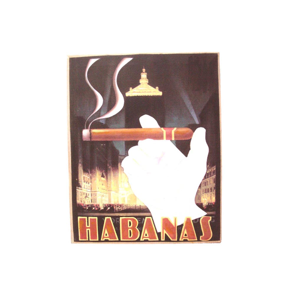 Cuadro del cartel Puro Habanas 1