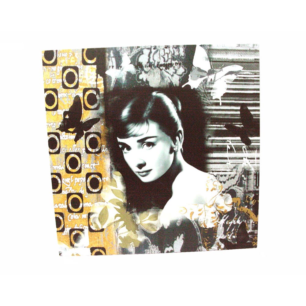 Cuadro de Audrey Hepburn mariposas 1