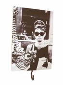 miniatura Cuadro Percha 1 gancho Audrey Hepburn escaparate 1