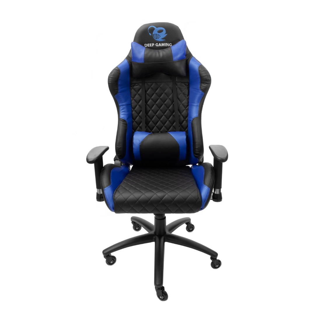 DeepGaming Silla Gaming DeepCommand II: tejido transpirable, ruedas de silicona, base de metal