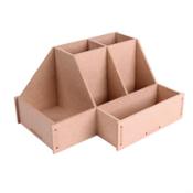 miniatura Organizador de escritorio de madera para decorar