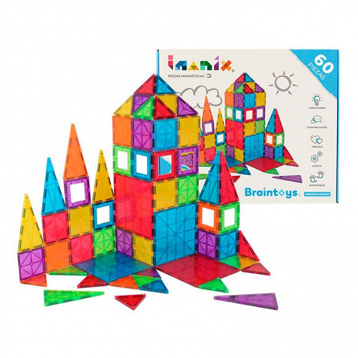 Construcción Magnética Imanix 60 Piezas - BrainToys