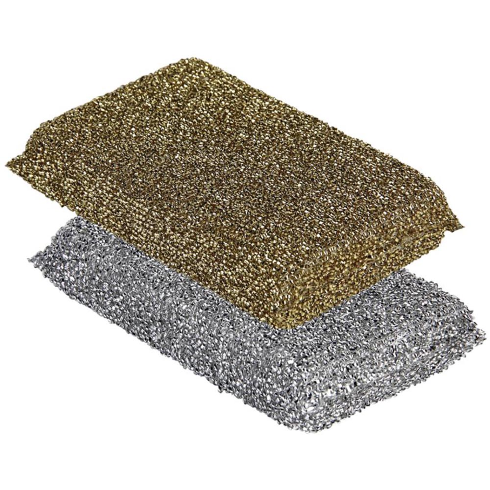 Pack De 2 Multiesponjas color oro y plata modelo Trébol