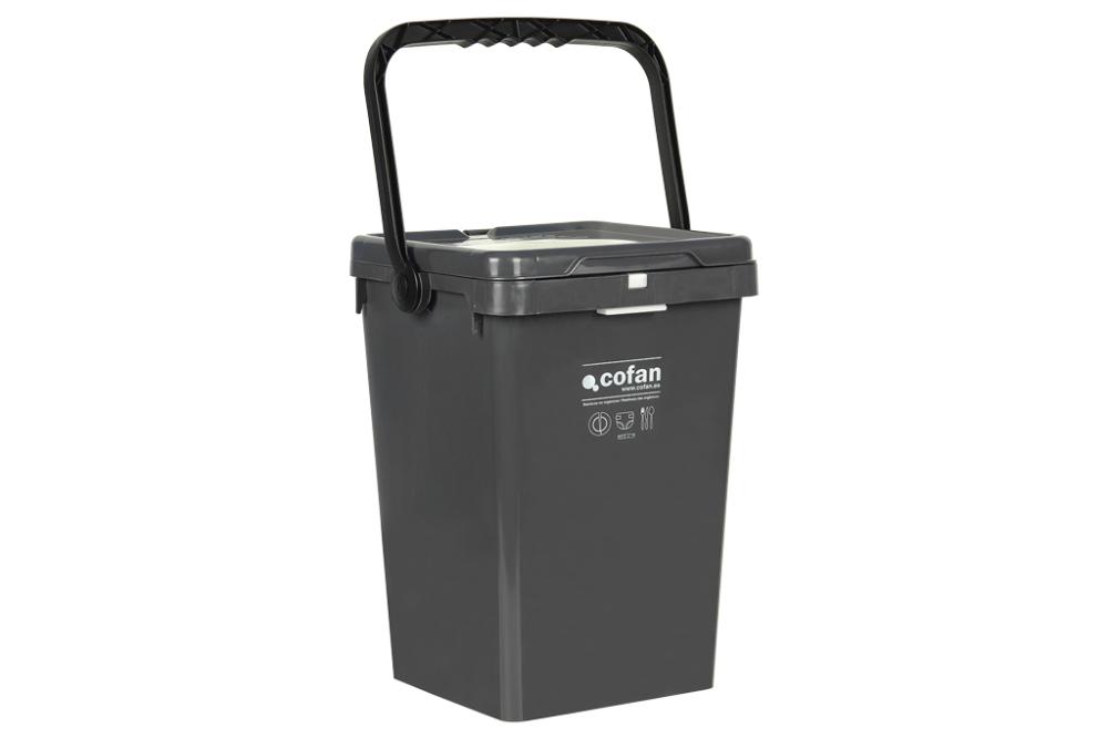 Contenedor Gris para Restos Forest 25 L x 6 unidades