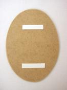 miniatura Placa Madera Adhesiva Cartel Puerta Letrero Oval Cocina Betty Verde Azul