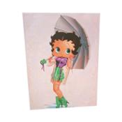 miniatura Cuadro Plotter Canvas Madera Dibujo Animado Betty Boop Paraguas