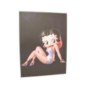 miniatura Cuadro Plotter Canvas Madera Dibujo Animado Betty Boop Noche