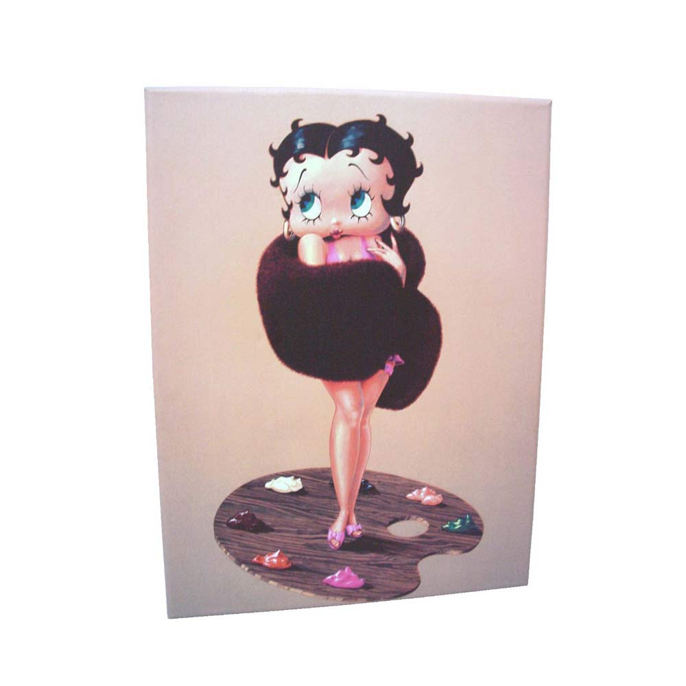 Cuadro Plotter Canvas Madera Dibujo Animado Betty Visón