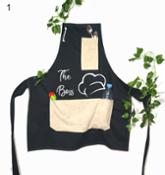 miniatura Delantal personalizado de Chef cocina para hombre 1