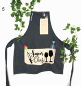 miniatura Delantal personalizado de Chef cocina para hombre 5