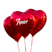 miniatura Globo metálico personalizado y con forma de corazón 4
