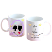 miniatura Taza personalizada Boda de cerámica