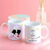 miniatura Taza personalizada Boda de cerámica