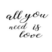 miniatura Vinilo adhesivo -All you need is love