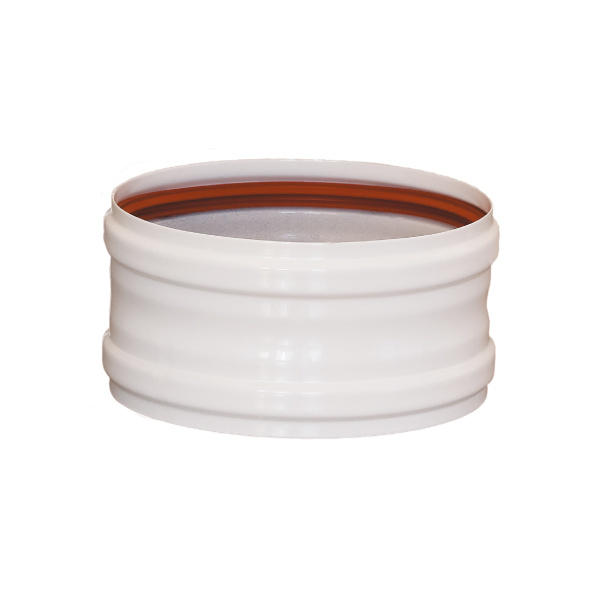 Manguito unión ø111mm -salida humos esmaltado