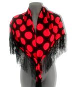 miniatura mantol de sevillana flamenca