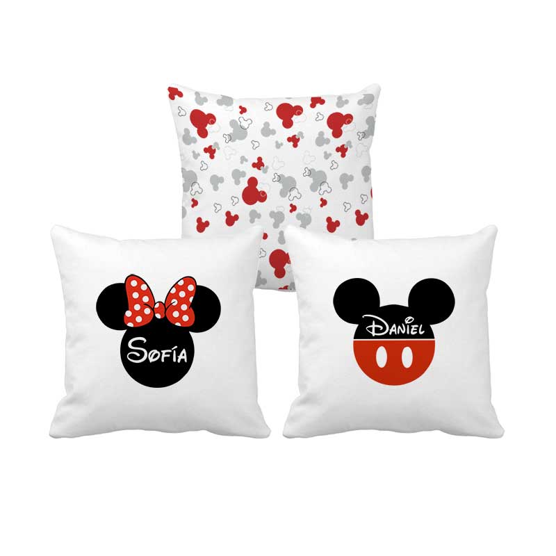 Detalles P'adul@rte Pareja cojines Mickey y Minnie - Personalizado