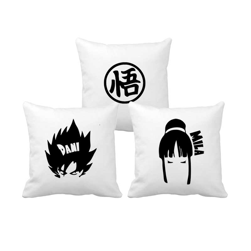 Pareja cojines Goku y Chi - Personalizado
