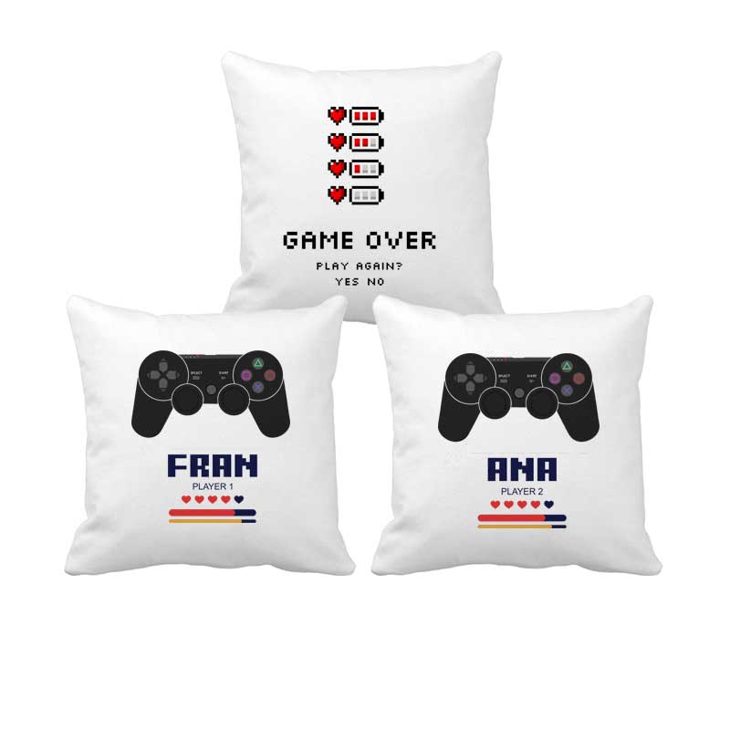 Detalles P'adul@rte Pareja cojines Gamers - Personalizado