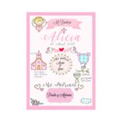 miniatura Lienzo personalizado de bautizo en lienzo