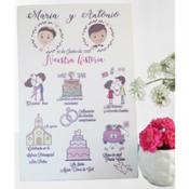 miniatura Cuadro personalizado de boda 2