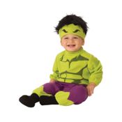 miniatura Disfraz de Hulk con gorro para bebé