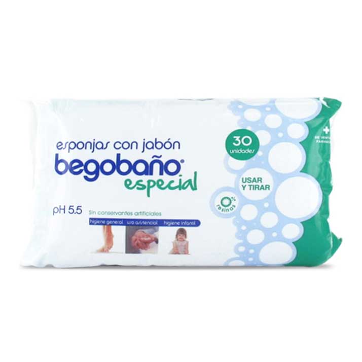 Begobaño Begobaño Esponjas Enjabonadas Plus 30 ud