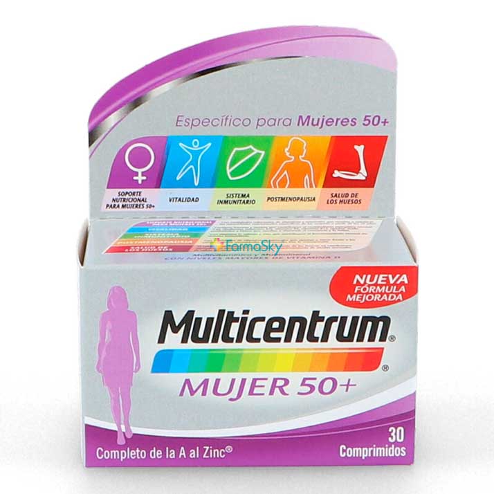 Multicentrum Multicentrum Mujer 50+ 30 Comprimidos