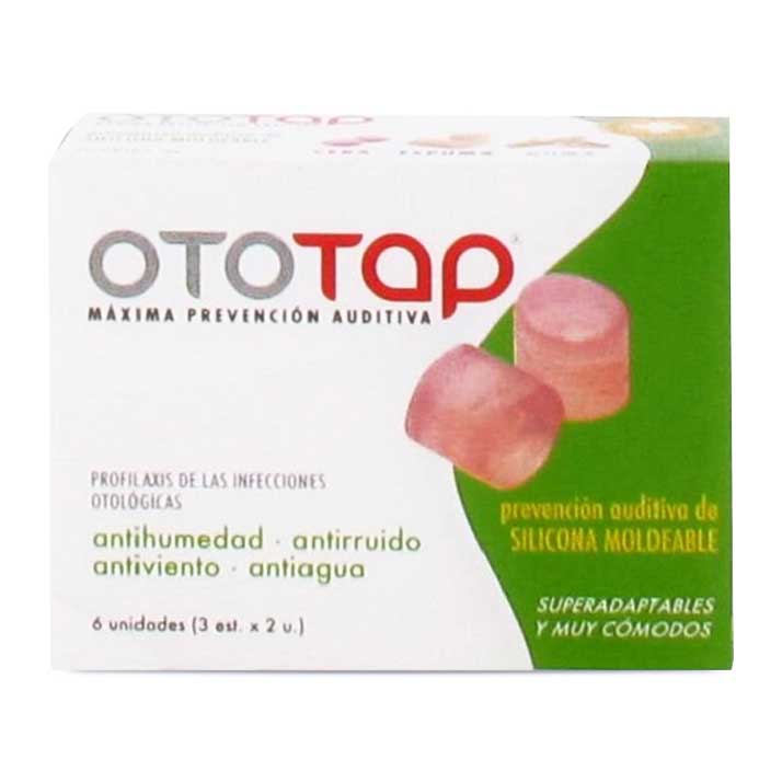Oto Tap Oto Tap Tapones Auditivos Silicona Moldeables 6 Ud