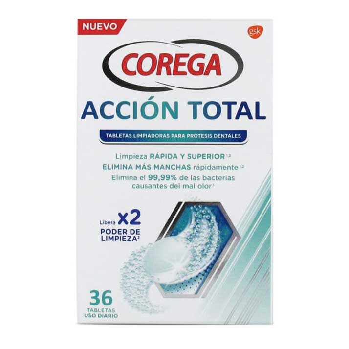 Corega Corega Limpiador Accion Total 36 Tabs