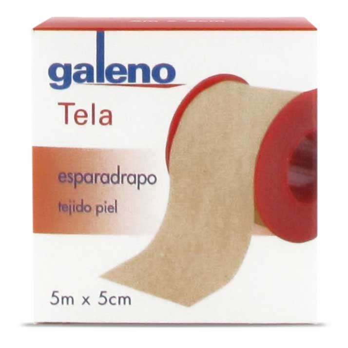 Galeno Esparadrapo Galeno Tela Piel 5 M X 5 Cm