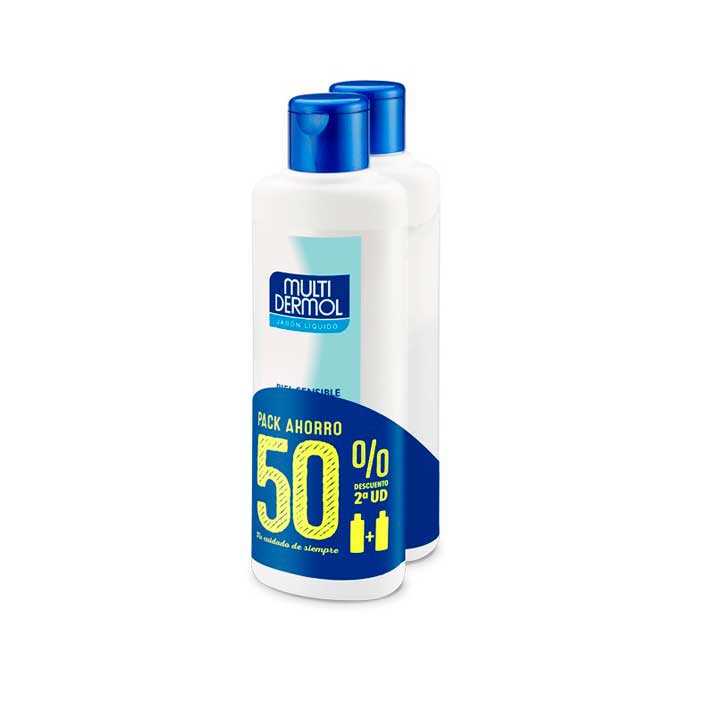 Multidermol Multidermol Jabon Liquido Piel Seca y Sensible Duplo 750Ml x 2
