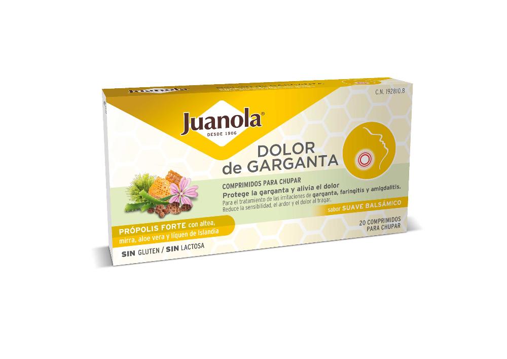 Juanola Juanola Dolor Garganta Propolis Fuerte 20 Comp