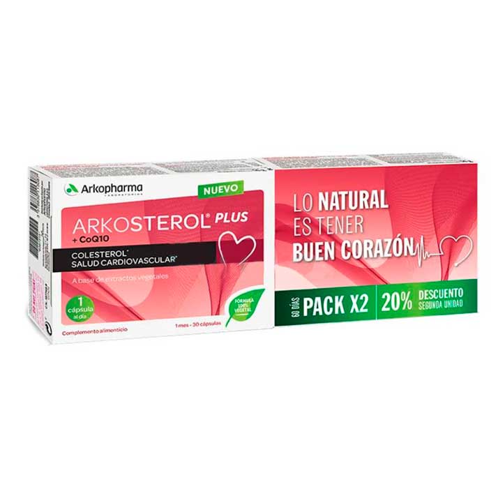 Arkopharma Arkosterol Plus Con Q10 30 Capsulas X2