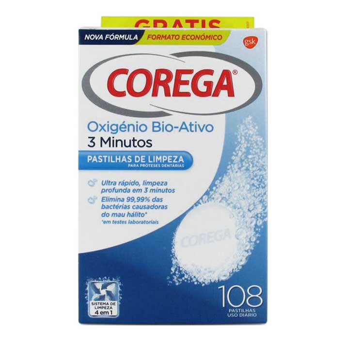 Corega Corega Oxigeno Bio-Activo 108 Tabletas