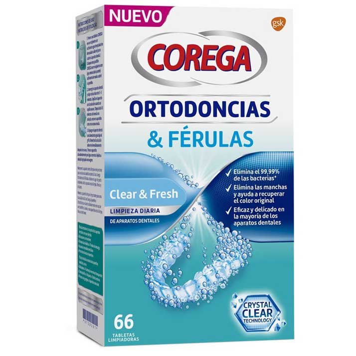 Corega Corega Ortodoncias Y Ferulas 66 Tabletas Limpieza