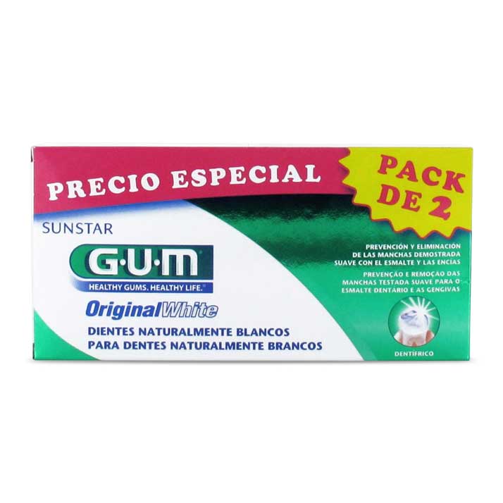 Gum Gum Pasta Original White Duplo 2 x 75ml