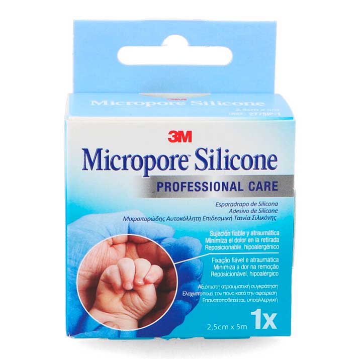 3M España 3M Esparadrapo De Silicona 5M X 2,5 Cm