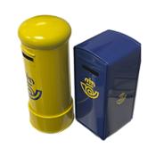 miniatura Set huchas azul y amarilla Correos para regalar