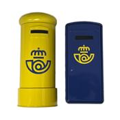 miniatura Hucha de Correos amarillo y rojo