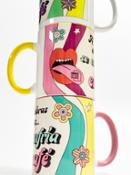 miniatura Taza cerámica "a palabras necias..." de CLQQ