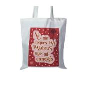 miniatura Bolsa tela totebag "No me toques las palabras..." de CLQQ